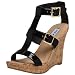 Steve Madden Women's Lilacc Patent Gladiator Wedge Sandal