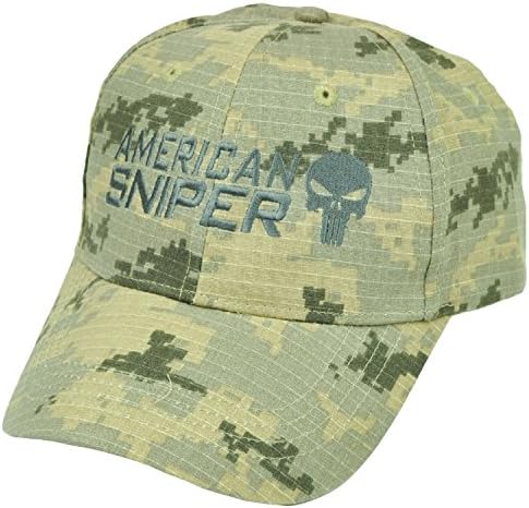 American Sniper Camouflage Camo Hat Cap Velcro Support Kyle Navy Seal Skull War