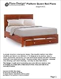 American Contemporary Queen Bed Project Plans -Design #3AMC1