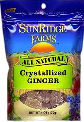 Sunridge Farms Crystallized Ginger, 6-Ounce Bags (Pack of 12)