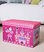 Fairytale Princess Castle Collapsible Cushion-Topped Organizer - Pink and Purple
