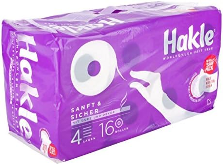 Hakle Toilet Paper 3 X Austerity - Pack (White/4-Layer - 16 Rolls ) With Fragrance And Dacor