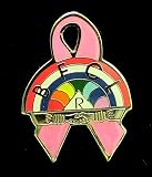 Thumbnail image for Rainbow Girls Breast Cancer Masonic Freemason Lapel Pin