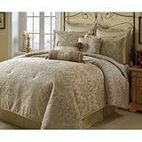 Hampton Hill Alexandria 9 Piece Comforter Set - Khaki - Queen