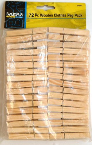 Wooden Clothes Peg Pack 72/Pack