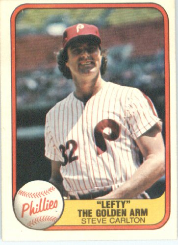 1981 Fleer # 660 Steve Carlton Philadelphia Phillies Baseball Card - In A Protective ScrewDown Display Case!