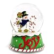 Snowman Joy Candy Cane Snow - Water Globelobe