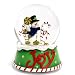 Snowman Joy Candy Cane Snow - Water Globelobe