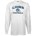 Reebok Detroit Lions White Stacked Helmet Long Sleeve T-shirt