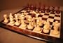 Meghdoot Bud Rosewood Chessmen with Solid Rosewood Maple Thick Board Chess Set