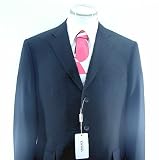 Versace - NEW MEN'S VERSACE COLLECTION 3-BUTTON, 2-BACK VENTS, NO PEADS, PLAIN BLACK HAND PICKING SUIT SZ USA 46R IT 56R