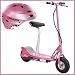 Razor E300S Sweet Pea Seated Electric Scooter Youth Helmet Bundle