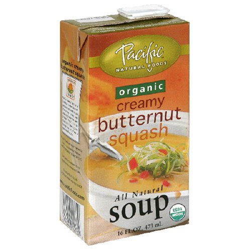 Pacific Natural Foods Organic Soup, Creamy Butternut Squash, 16-Ounce Cartons (Pack of 12)