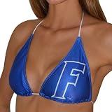 NCAA Florida Gators Ladies Solidify Bikini Top - Royal Blue (Small)