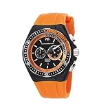 TechnoMarine Men's 110020 Cruise Sport Chronograph Black and Orange Dial Watch