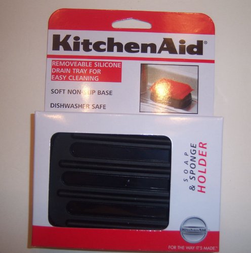 KitchenAid Black Soap and Sponge Holder