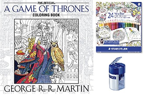 Imagen 7 de Libro de colorear para adultos de Juego de Tronos, incluye lápices y sacapuntas