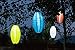 Allsop Home and Garden 31025 Soji Pod Turquoise, LED Outdoor Solar Lantern, Handmade with Weather-Resistant UV Rated Fabric, Stainless Steel Hardware, Chinese Style Light, 1-Count