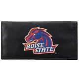Boise State Broncos Black Leather Embroidered Checkbook Cover
