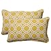 Pillow Perfect Outdoor/Indoor Rossmere Sunshine Lumbar Pillows, 11.5