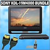 Sony Bravia M-Series KDL-19M4000 19-Inch 720p LCD HDTV (Black) + Sony DVD Player w/ Accessory Kit