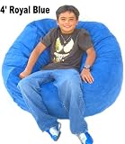 4' Ft. Royal Sac Foof Bean Bag Chair Love Seat