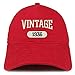 Trendy Apparel Shop Vintage 1936 Embroidered 82nd Birthday Relaxed Fitting Cotton Cap - Red