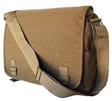 CLASSIC EUROPEAN MILITARY STYLE MESSENGER BAG LAPTOP BOOKBAG