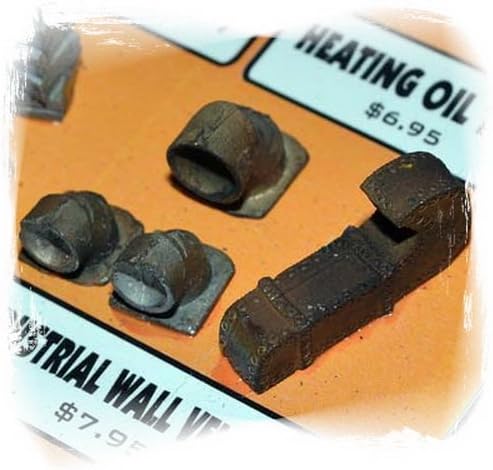 BAR MILLS O SCALE MODEL TRAIN BUILDINGS - INDUSTRIAL VENT SYSTEM - 04024