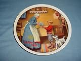 Norman Rockwell 1986 Mothers Day Pantry Raid Plate