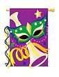 Mardi Gras Flag Indoor/outdoor 28" X 44"