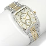 BULOVA Watches:Bulova Ladies- 2-Tone Diamond-Accented Tonneau Watch