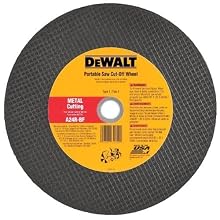 DEWALT DW8022 12-Inch x 1/8-Inch x 1-Inch A24N Abrasive Metal Cutting Wheel