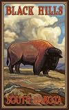 Northwest Art Mall 11 x 17 Poster Black Hills Buffalo by Paul A. Lanquist