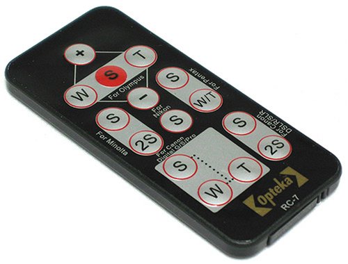 Opteka RC-7 Wireless Remote Control for Canon EOS Digital Rebel XT, ELAN 7NE, K2 & T2, & Powershot G3, G5, G6, & S1 IS
