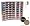 Itay Beauty Mineral Cosmetics Eye Shadow Shimmer 6 X 8 Stacks Eye Colors+ Mineral Foundation Color: Mf-1 Cream Marfil (Light) :Caribbean Samba, Nature Beauty, Best 4 Blue Eyes, Best 4 Green Eyes, Best 4 Brown Eyes, Best 4 Black Eyes