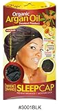 Magic Collection Wide Band Sleep Cap Organic Argan Oil Treated Cap #3001 BLA
