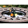 Ice bowl for Mosaic Tiled Round Firebowl BBQ Firepit Table and 4 Seats 51cm Diam