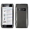 mumbi TPU Silikon Case Nokia X7 Silicon Tasche H�lle - Etui X7-00 Schutzh�lle transparent schwarz
