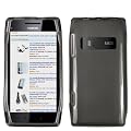 mumbi TPU Silikon Case Nokia X7 Silicon Tasche H�lle - Etui X7-00 Schutzh�lle transparent schwarz