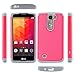 LG VOLT 2 Case, LK LG VOLT 2 Case Drop Protection Shock Absorption Hybrid Dual Layer Armor Defender Protective Case Cover for LG VOLT 2 (Rose Pink)