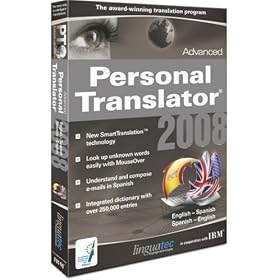 Personal Translator 2008 Advanced English - Spanish