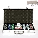 Aluminum Case Poker Set, 300 pc., 11.5g dice chips