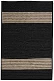 Cafe Milano Area Outdoor Area Rug, 11'SQUARE, BLACK