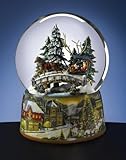 Sleigh on Bridge - Water Globe with Blower