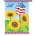 Flag - Patriotic Sunflowers Home Accessory Size 28 inches