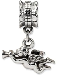 Reflection Beads Silver Angel Religious Dangle