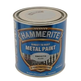 Hammerite HAM6700044 500ml Metal Paint - Smooth Silver