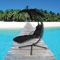 Azuma Black Dream Chair Swing Hammock Garden Furniture Sun Seat Relaxer / Canopy