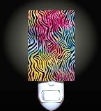 Rainbow Zebra Print Decorative Night Light